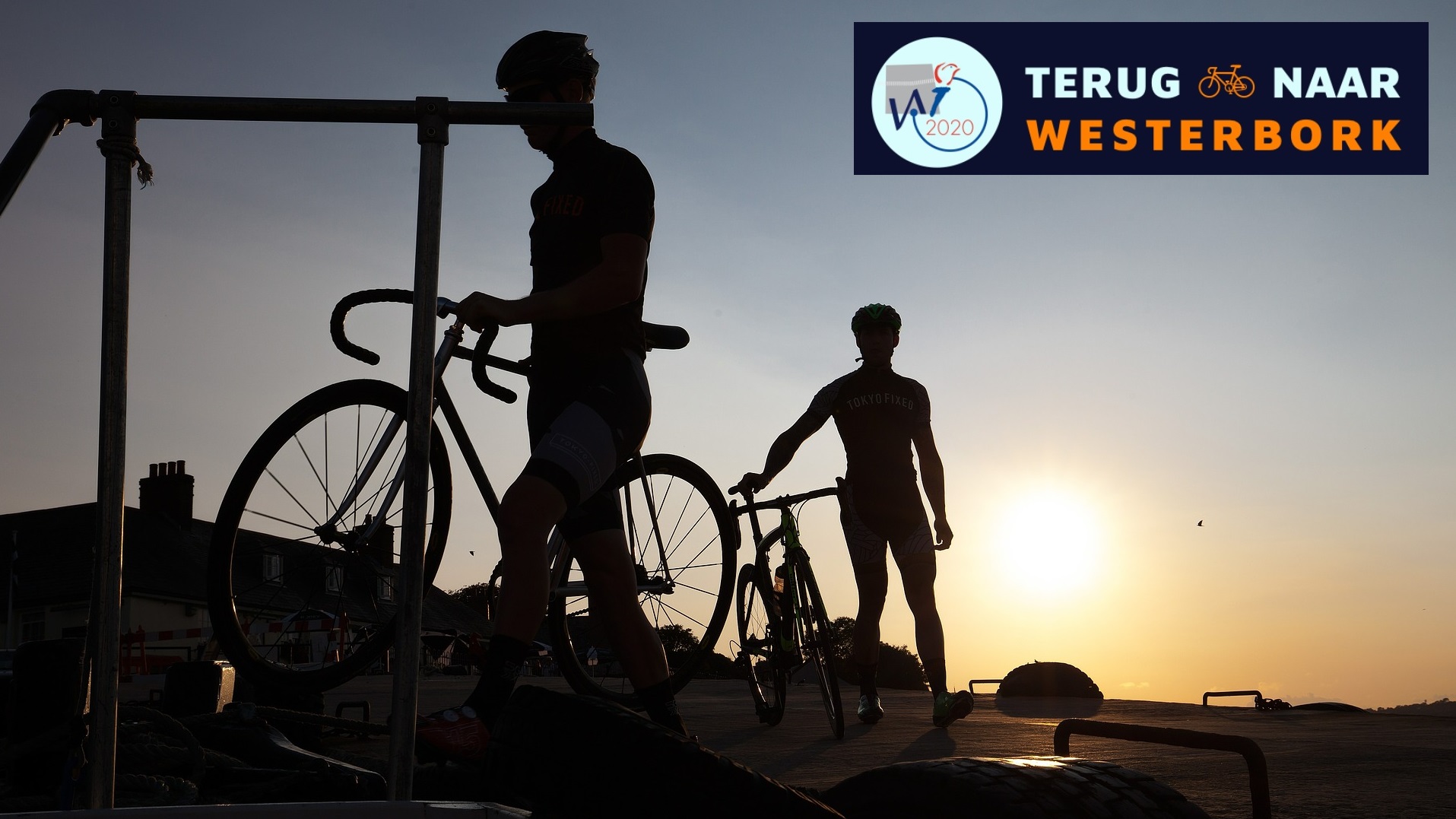 Symbolbild für die friedenspolitische Radtour "Zurück nach Westerbork/Terug naar Westerbork".